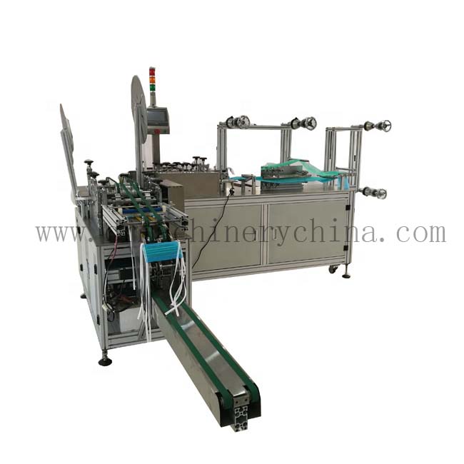 Full Automatic 1 Blank Mask And 1 Tie On Mask Making Machine