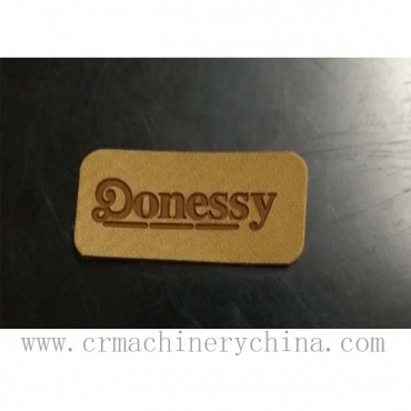 PU Leather Labels Patches Embossing And Cutting Machine