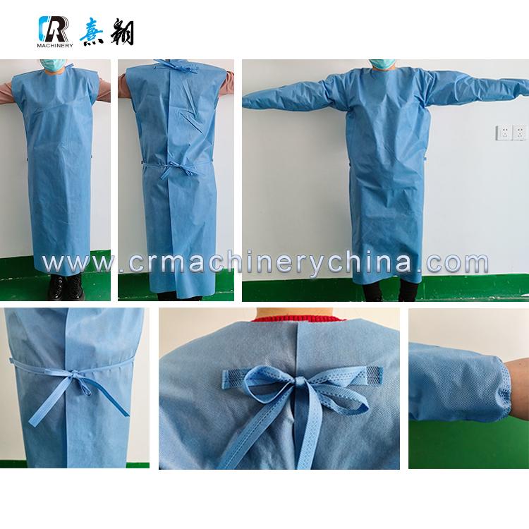 Fully Automatic Ultrasonic Surgical Gown Body Making Machine