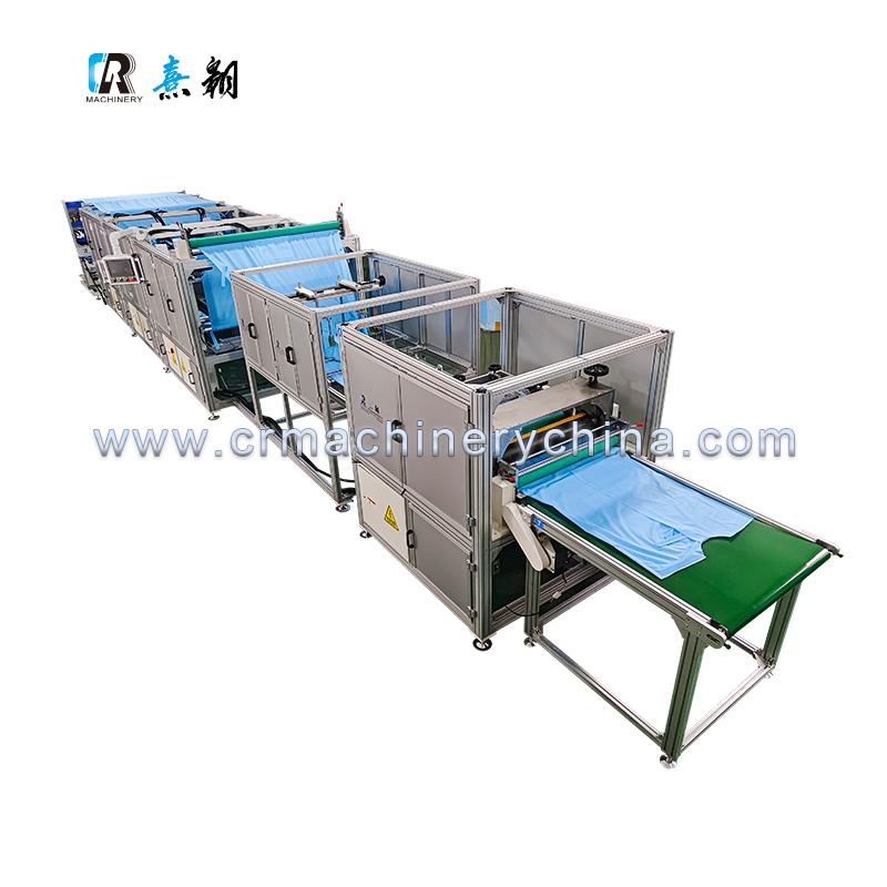 CR-IW01 Fully Automatic Ultrasonic Surgical Gown Body Making Machine